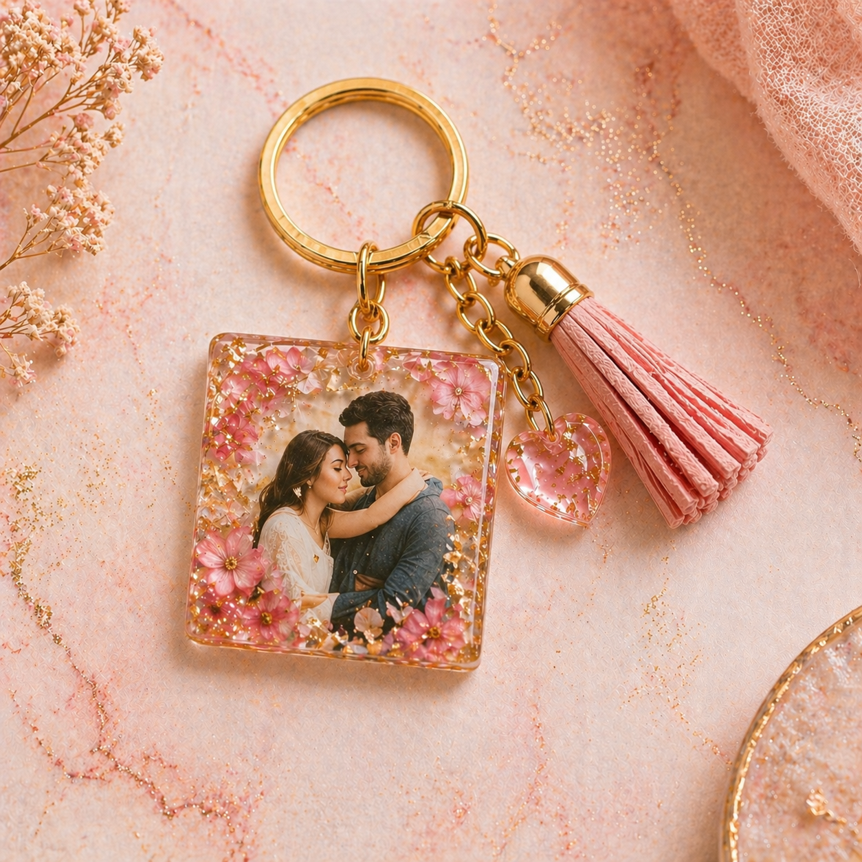 Resin Photo Keychain