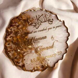 Resin Wedding Coaster