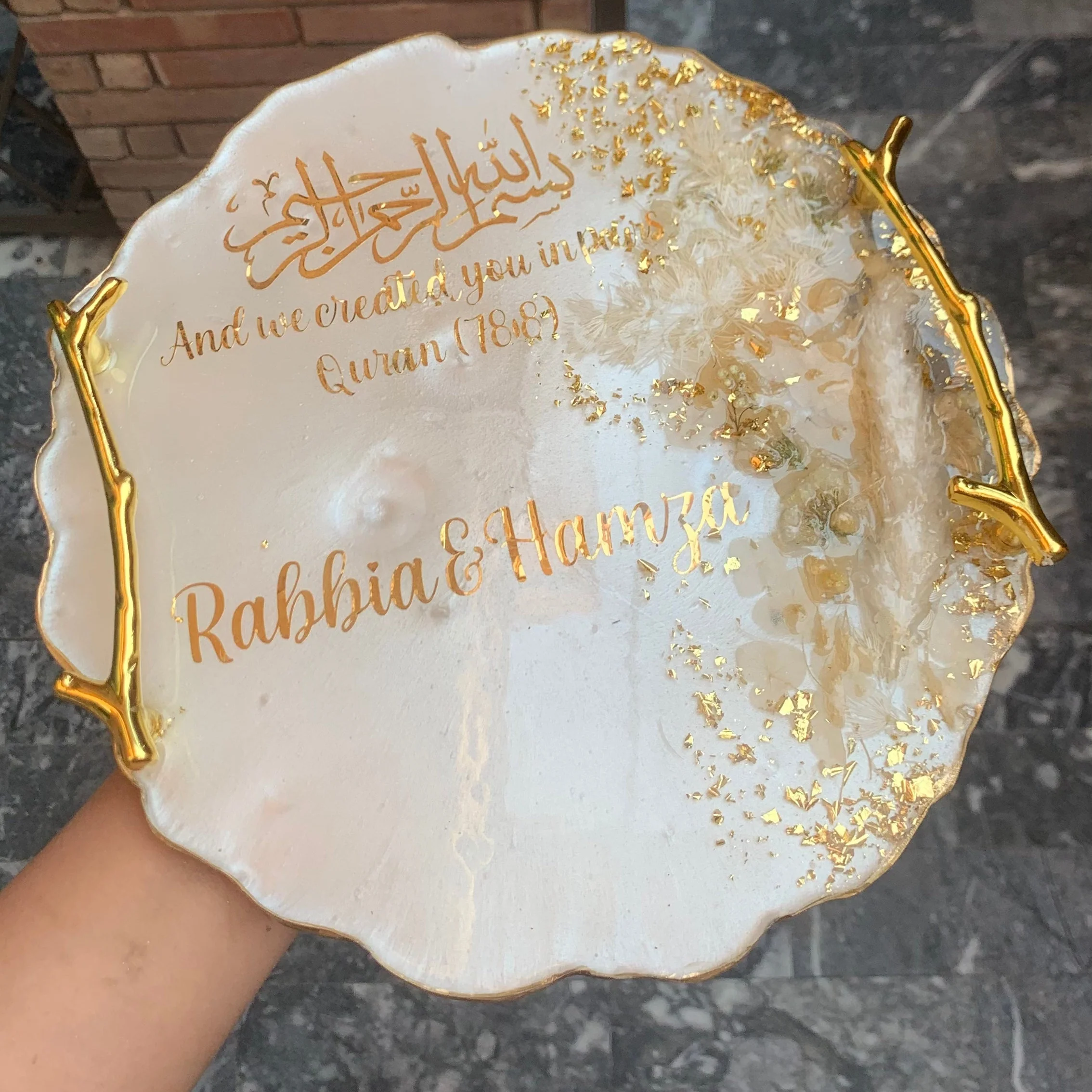 Resin Nikkah Tray